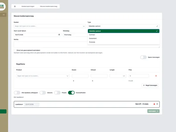 Kwekersafspraken in het Equaflor Portal: van losse mail naar duidelijke planning